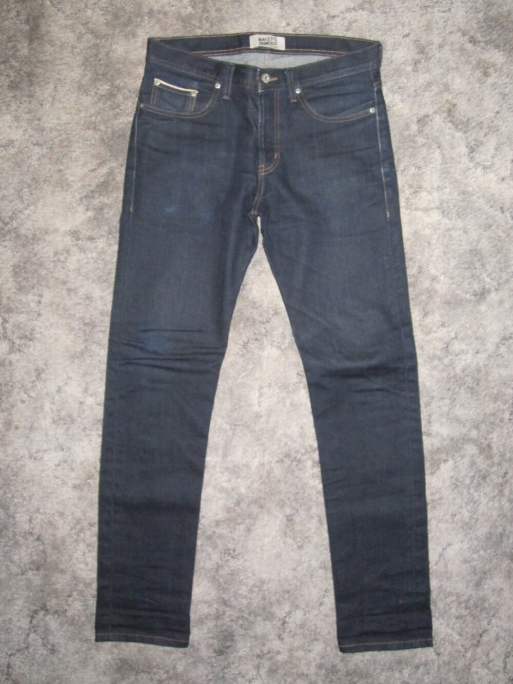 Naked & Famous Nightshade Stretch Selvedge Denim - Weird Guy 31